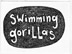 swimming gorillas